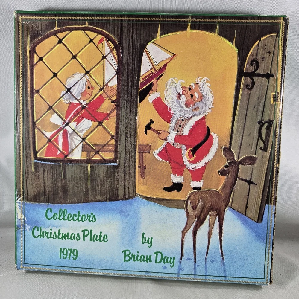 Vintage 1979 Collector's Christmas Plate Brian Day Mrs. Claus #3